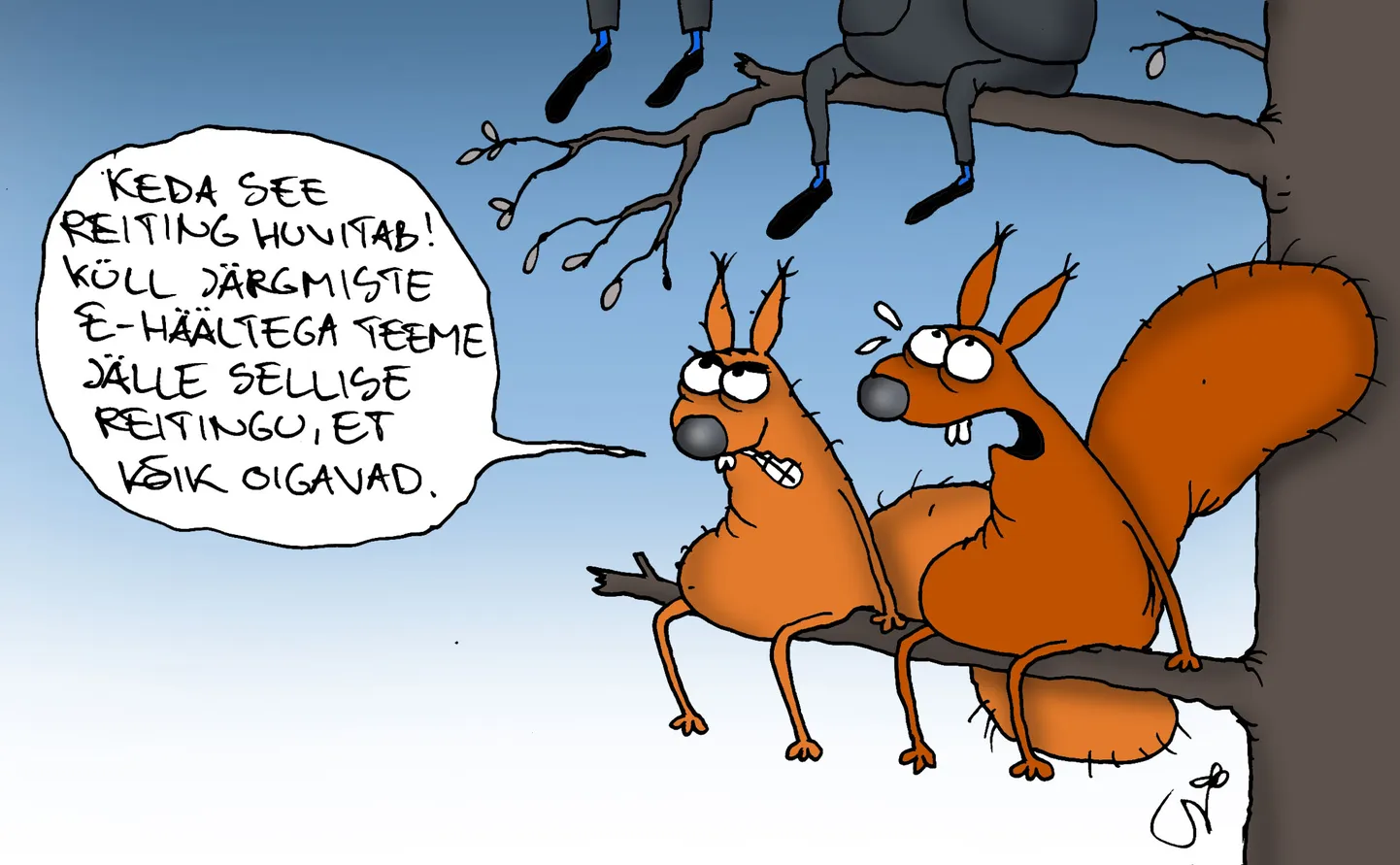 Urmas Nemvalts joonistab.
