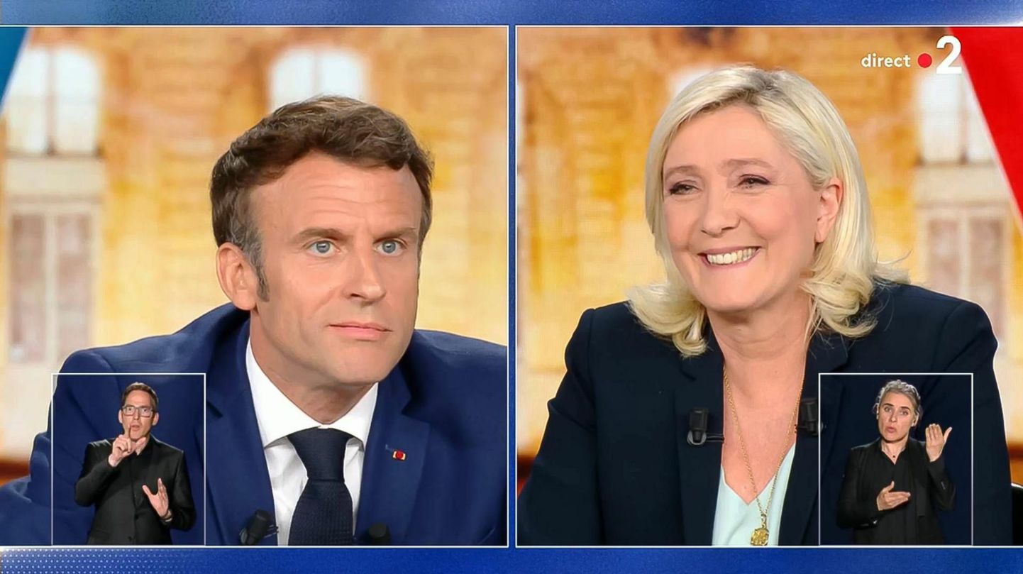 Elukallidus, Ukraina sõda, pensioniea tõstmine, pearäti keelustamine: Prantsusmaa presidendikandidaadid Emmanuel Macron ja Marine Le Pen väitlesid ligi kolm tundi, et tõestada enda paremust ja teise allajäämist. Välkküsitlused näitasid, et Macroni nähti presidendiväärilisemana, aga Le Pen jäi napilt peale rahvaläheduses. 