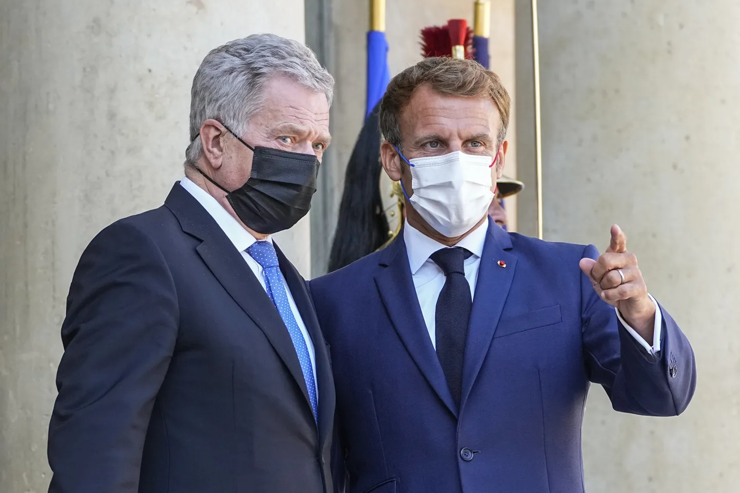 Sauli Niinistö ja Emmanuel Macron.