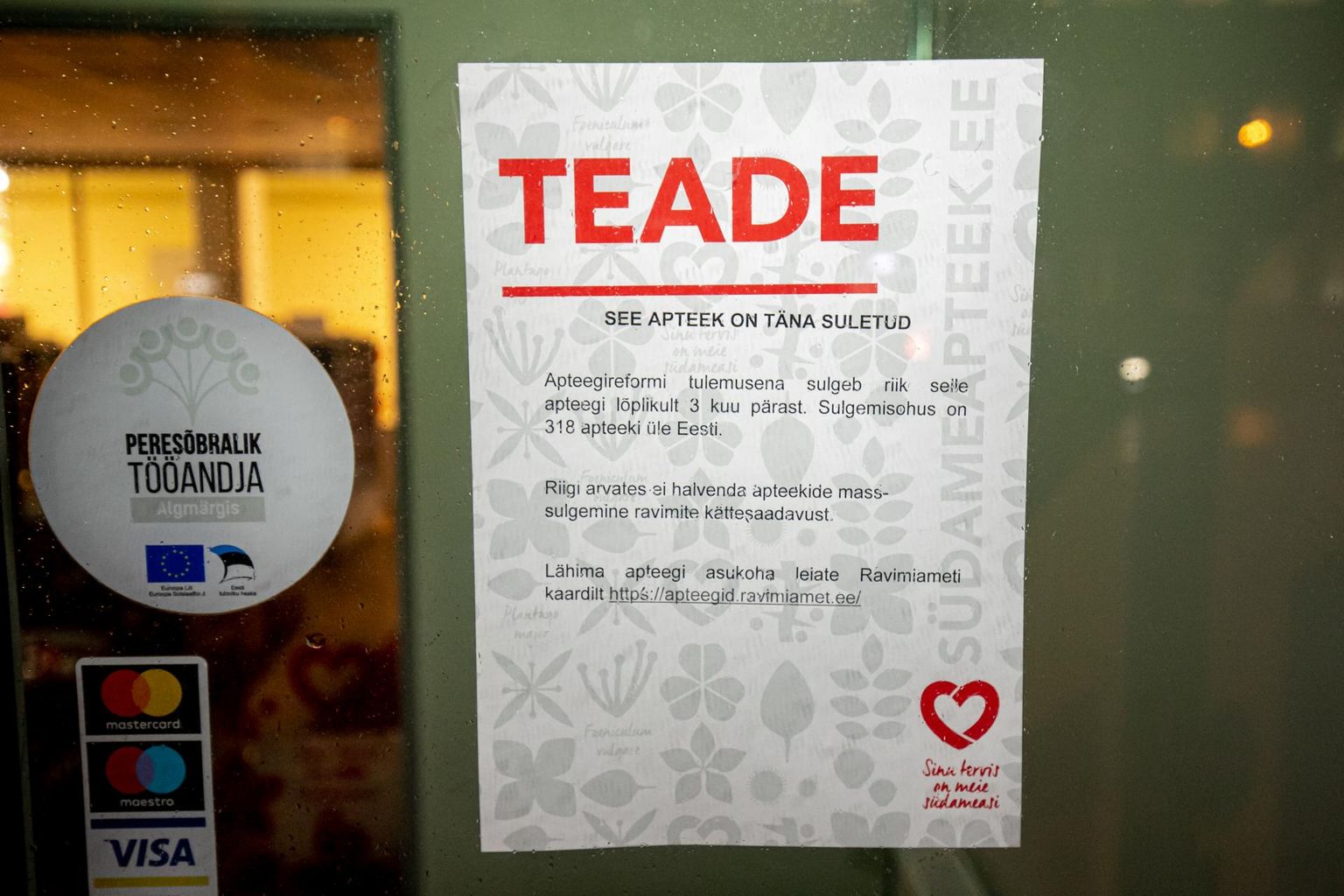Lõuna-Eestis jäi avatuks vaid 19 apteeki