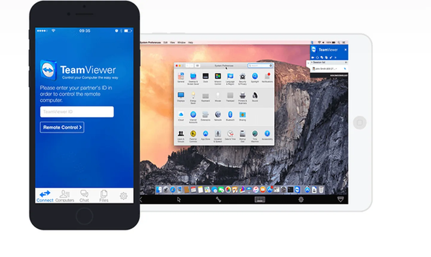 Приложение TeamViewer позволяет управлять смартфоном со смартфона.