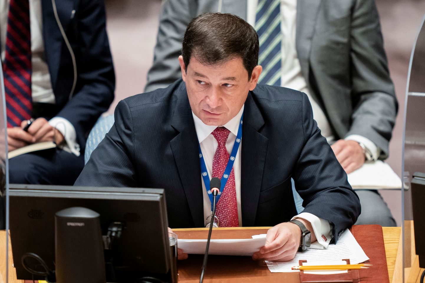 Venemaa alalise esindaja asetäitja ÜRO-s Dmitri Poljanski eitas Moskva rolli Valgevene rändekriisis.