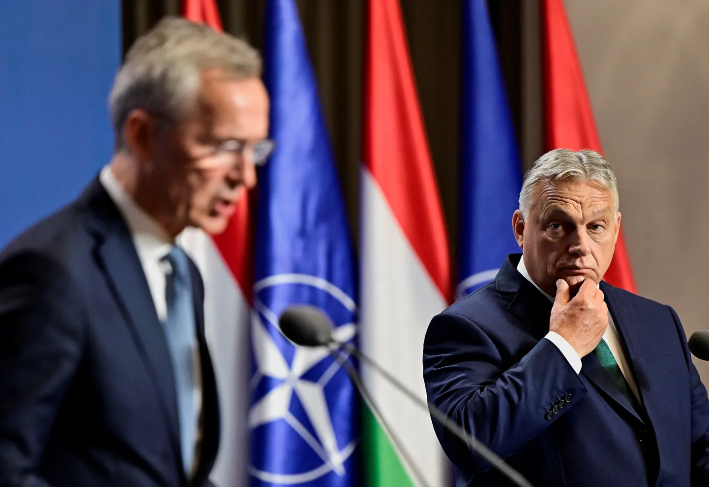 Ungari peaminister Viktor Orban ja NATO peasekretär Jens Stoltenberg kohtusid täna Budapestis.