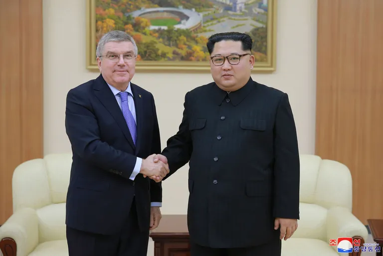 ROKi president Thomas Bach kohtub neil päevil Kim Jong-uniga