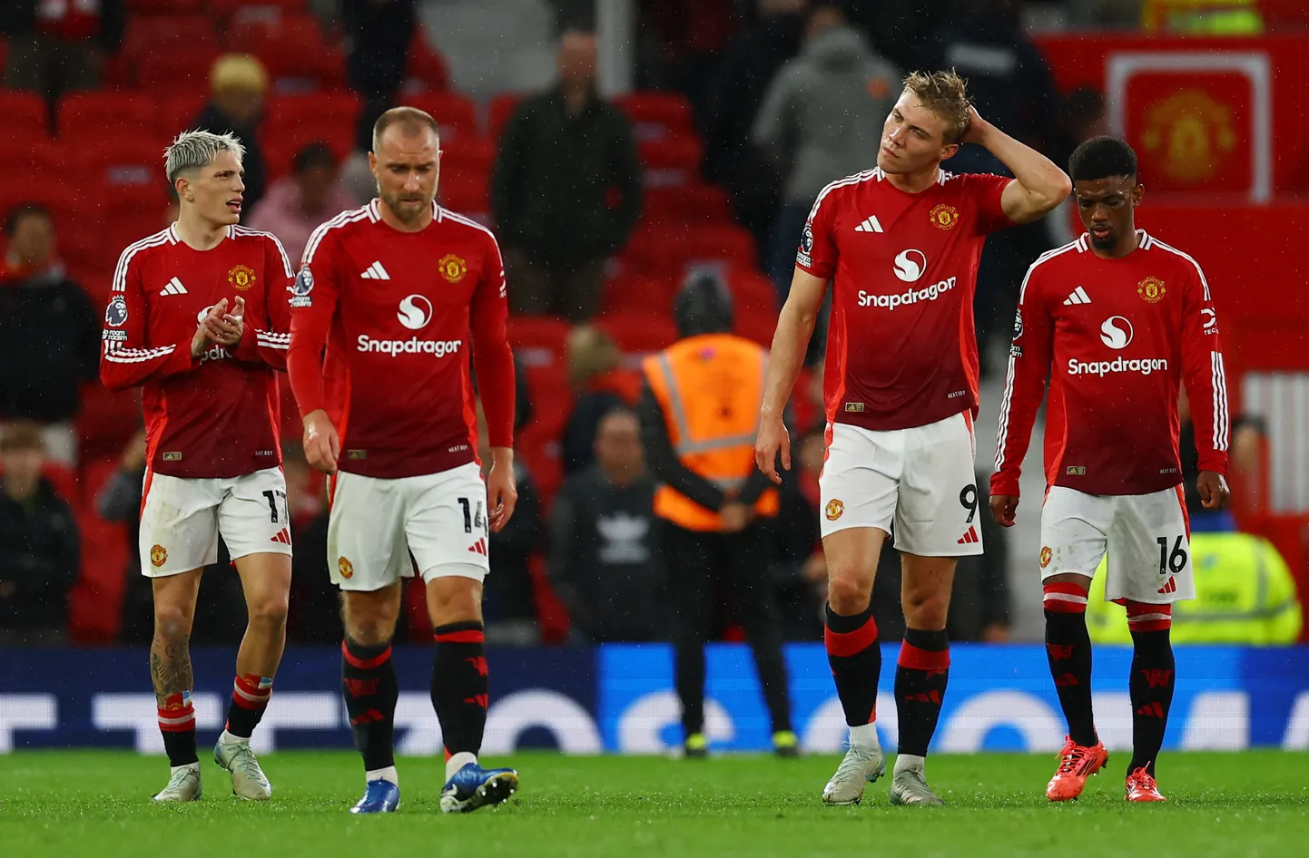 Manchester Unitedi mängijad.