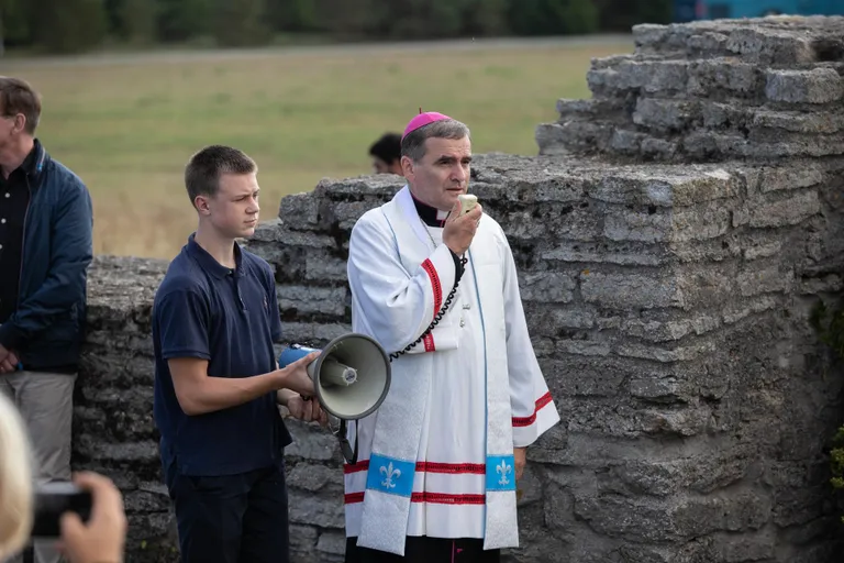 Palverännak Maarja kabeli juurde 2022: kõneleb piiskop Philippe Jourdan.