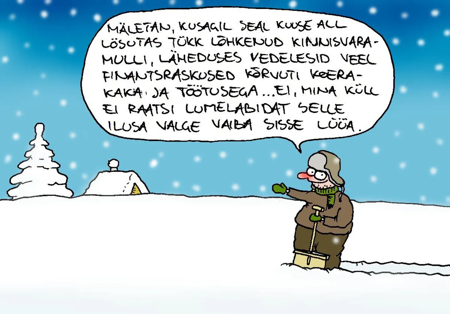 Talv alustab aastat valgelt lehelt.