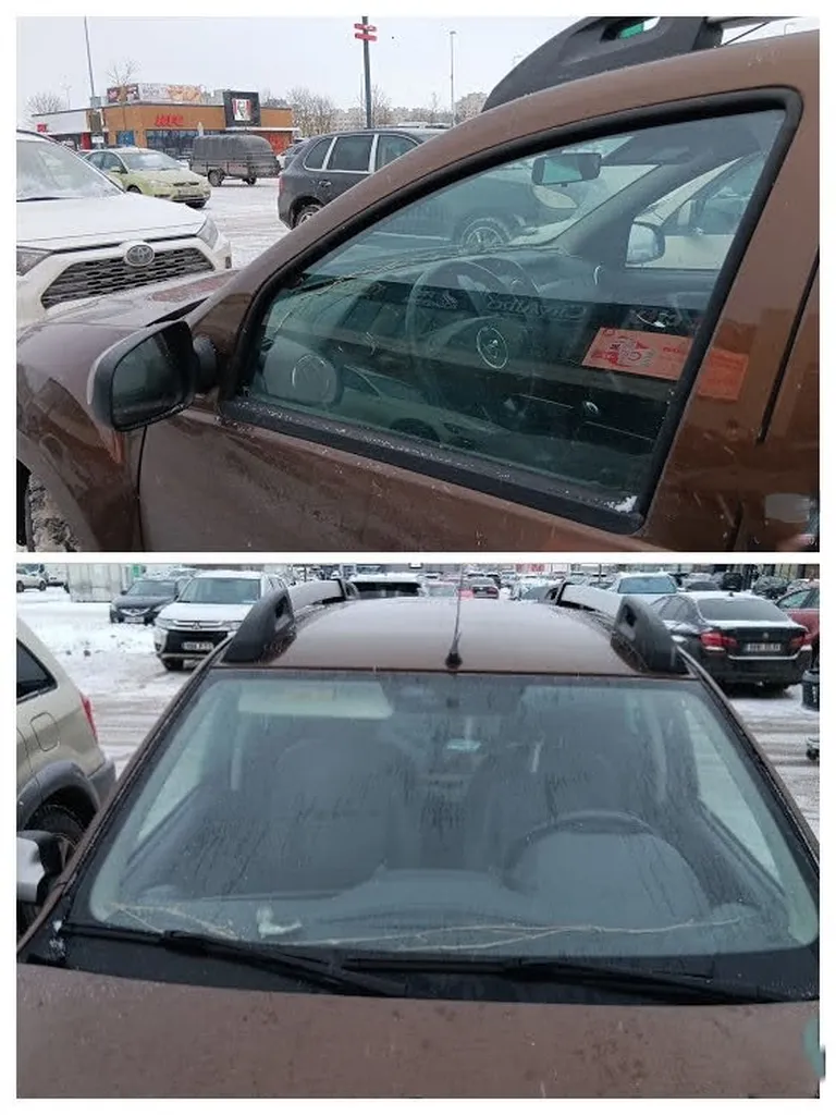 SKA Parking OÜ edastatud fotodelt parkimiskella ei paista. Samuti ei paista neilt ka seda armatuurlaua osa, kus kell Aamani sõnul oli.