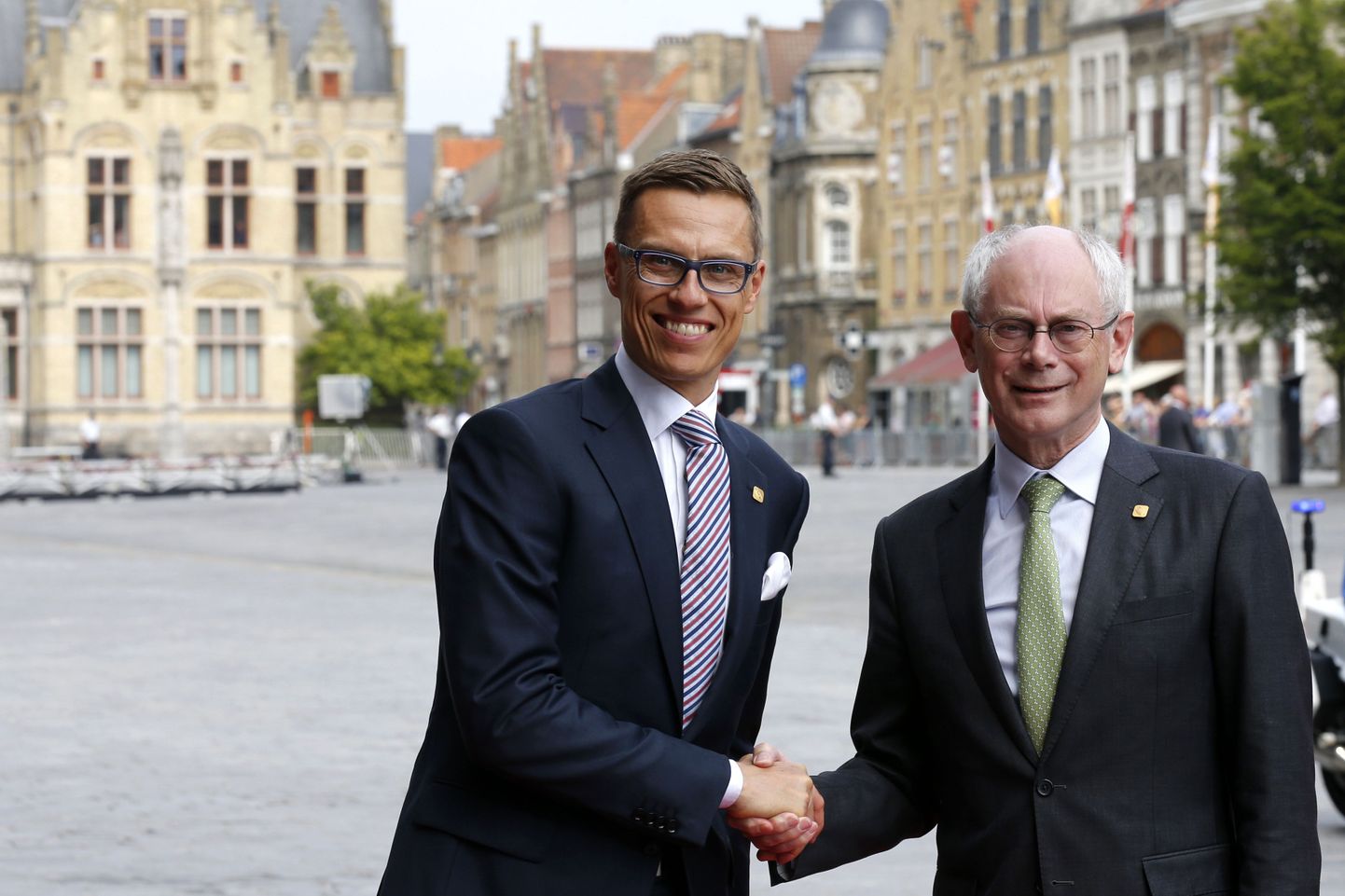 Soome peaminister Alexander Stubb ja senine Euroopa Ülemkogu alaline eesistuja Herman van Rompuy.
