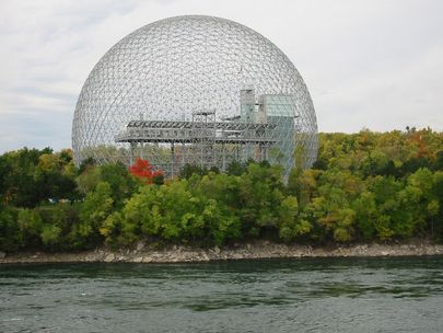 Montreali biosfäär,näide Fulleri geodeesilisest kuplist