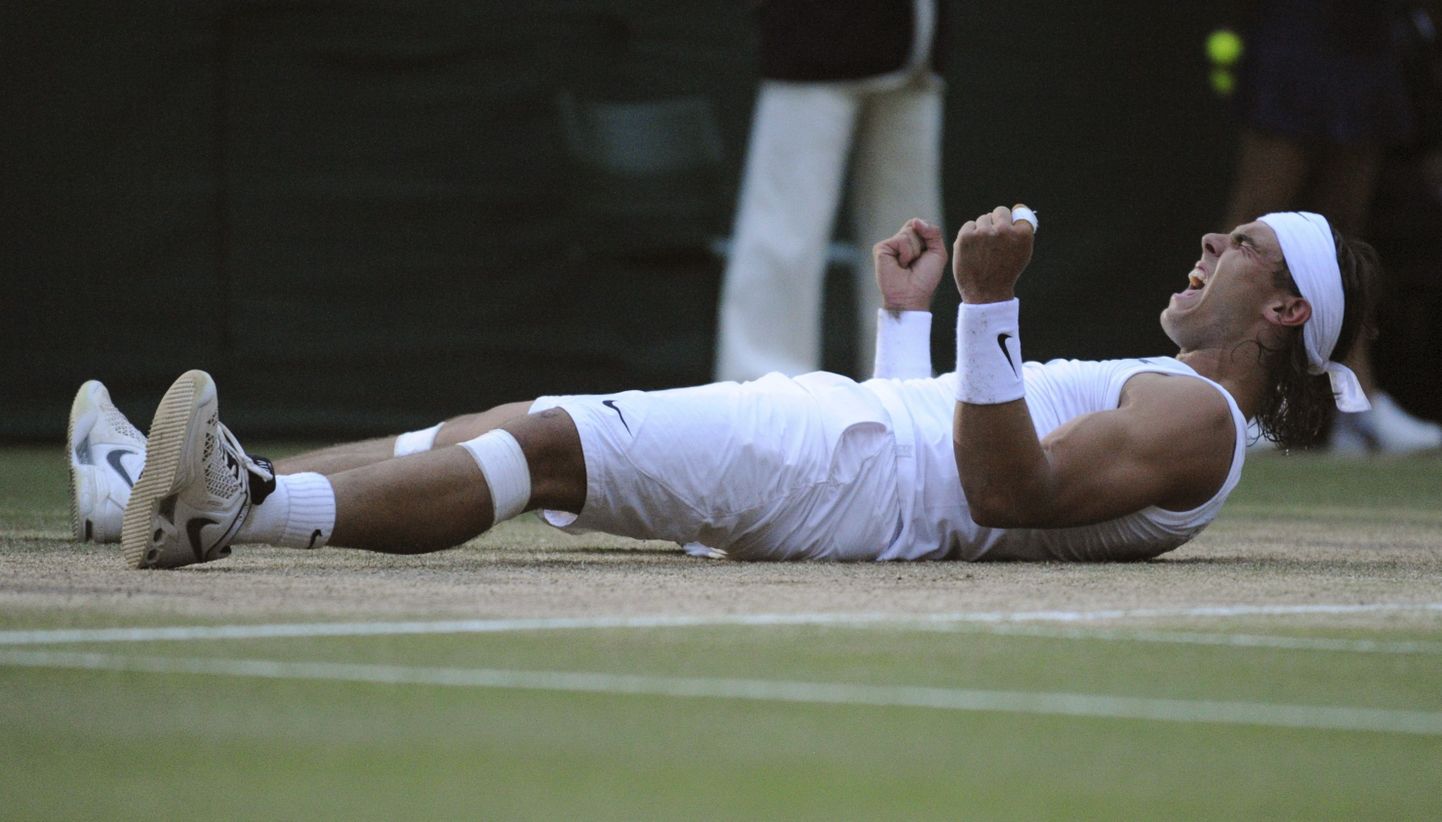 Rafael Nadal võitis 2008 aasta Wimbledoni tenniseturniiri.