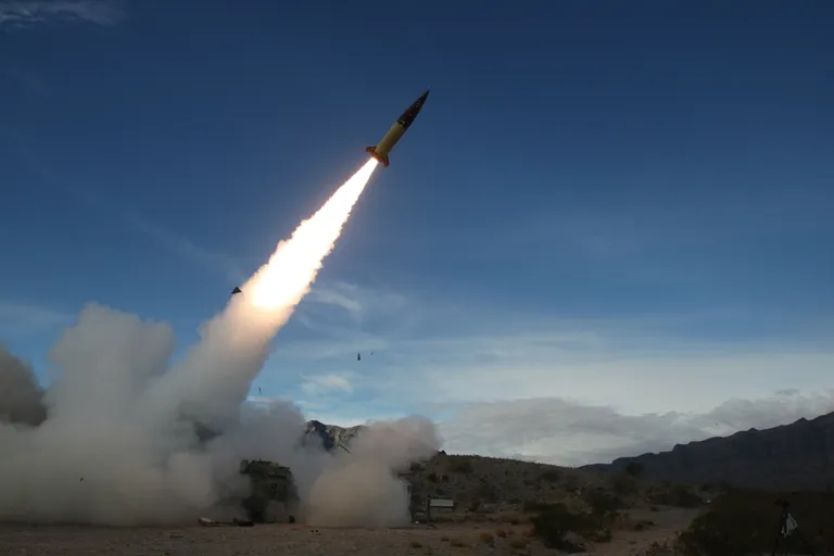 A US ATACMS missile, which was finally delivered to Ukraine after a long wait.