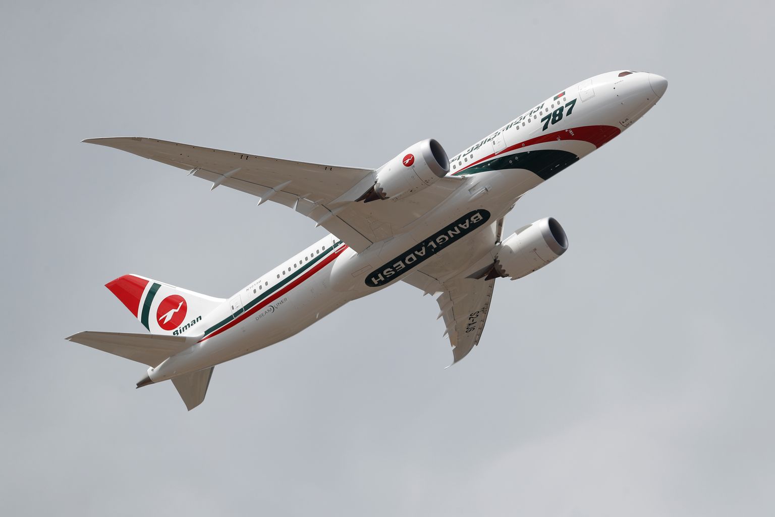 Lennufirma Biman Bangladesh lennuk Boeing 787-8.