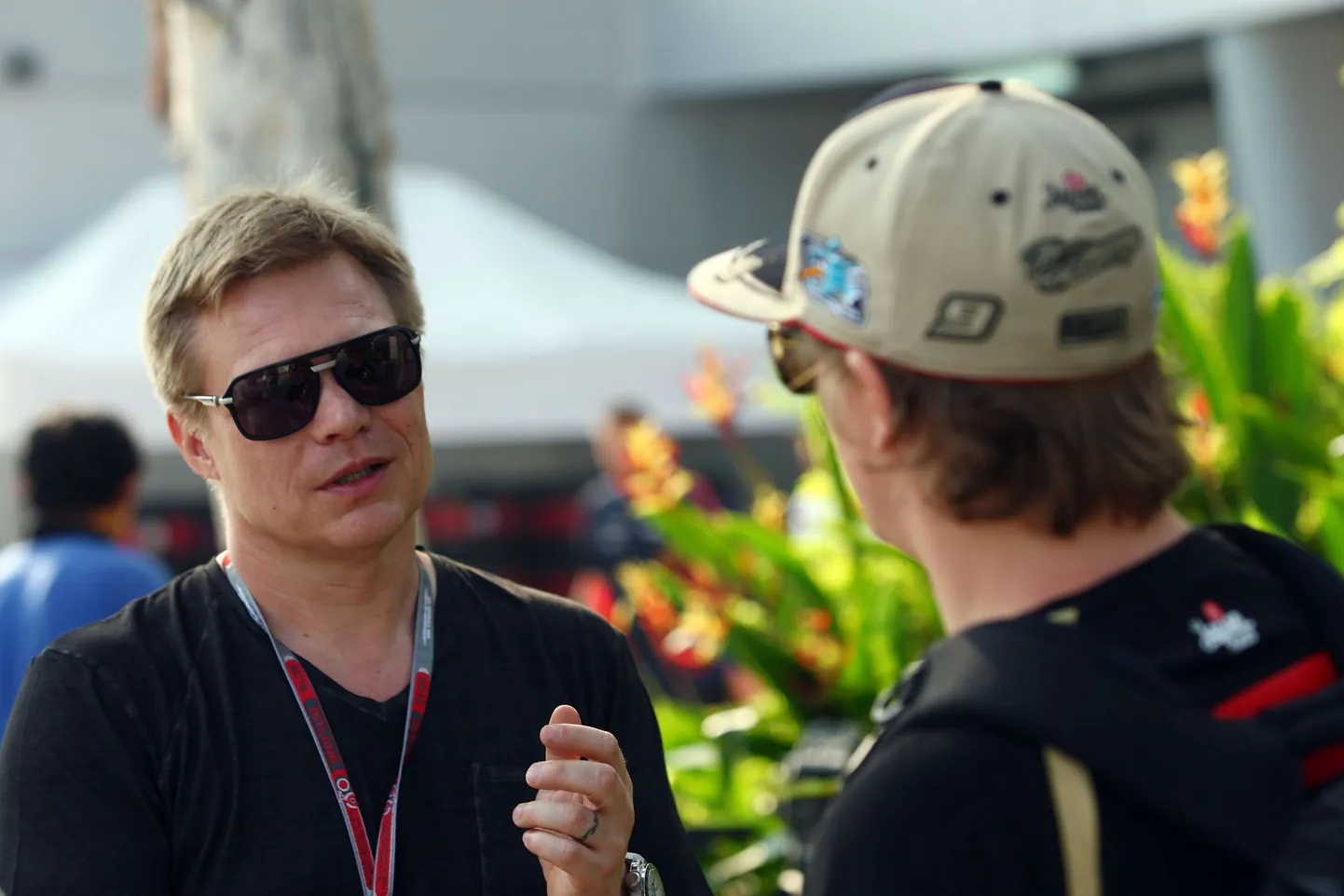 Mika Salo (vasakul).