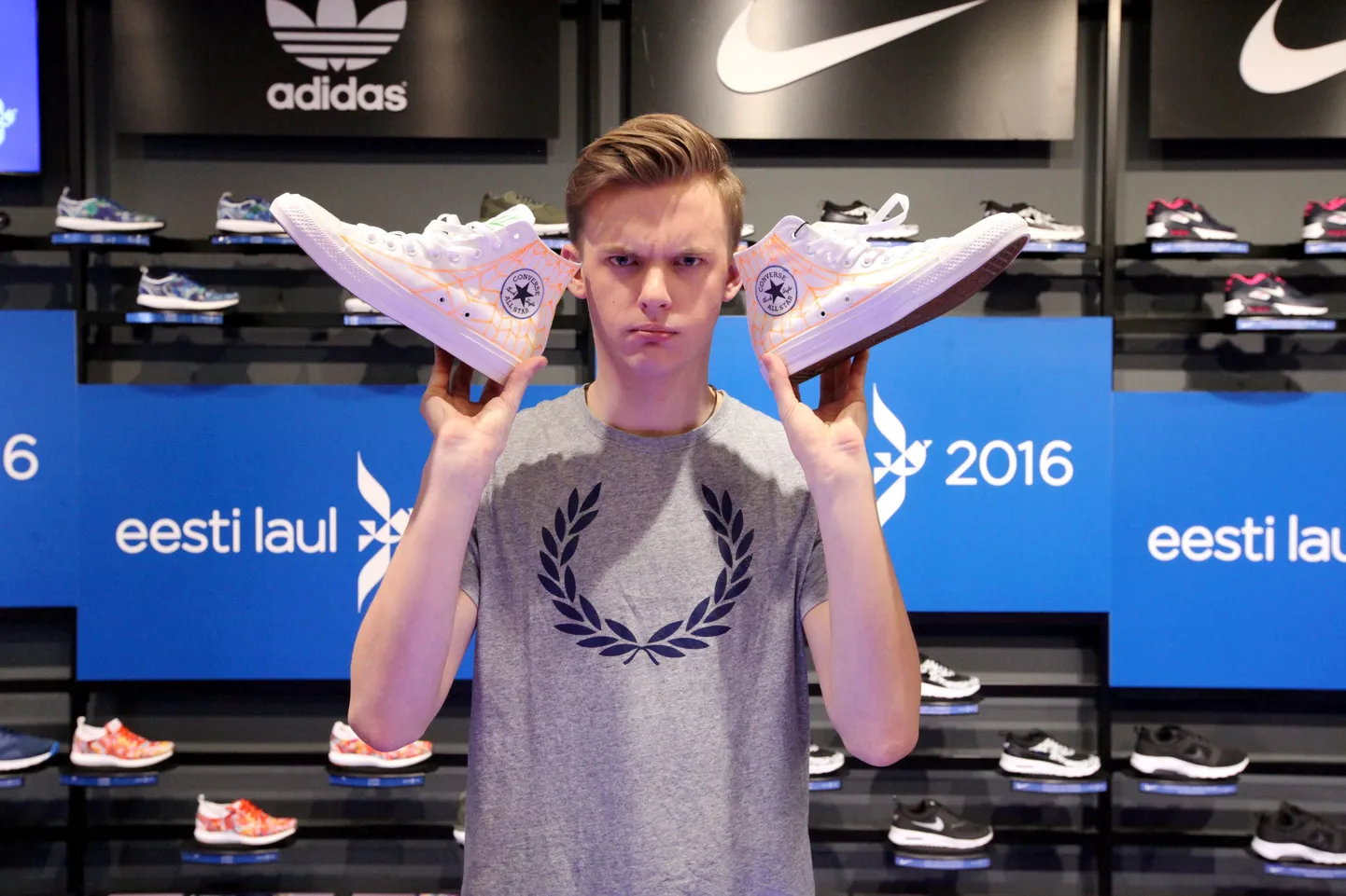 Eesti Laul 2016 pressiüritus Sportlandis - finalistid disainisid ketse. Jüri Pootsmann