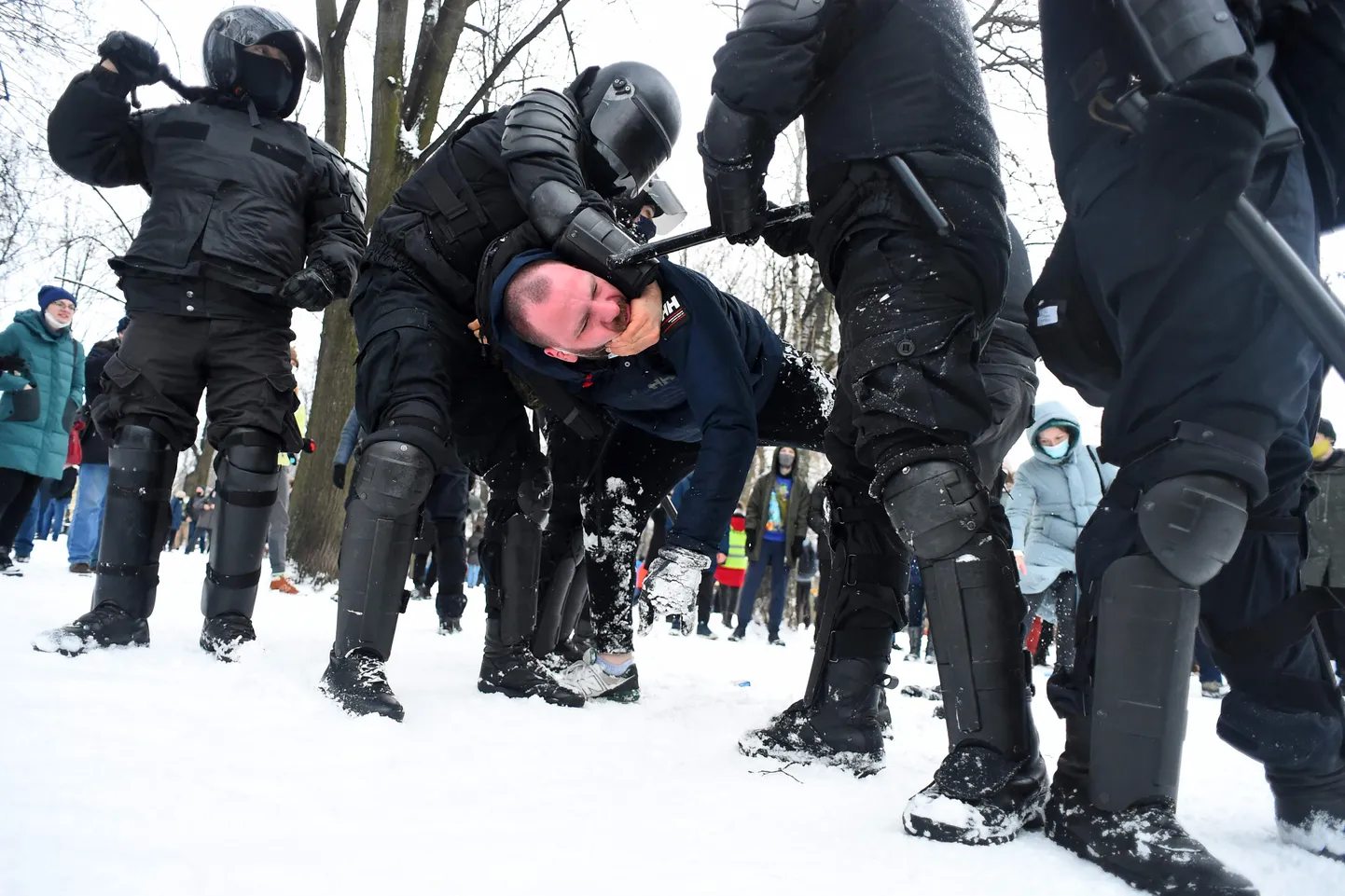 Задержания в Санкт-Петербурге, 31/01/2021