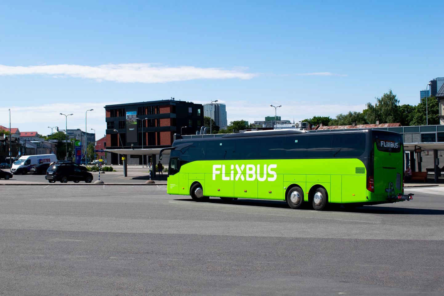 Flixbussi rohelised bussid.
