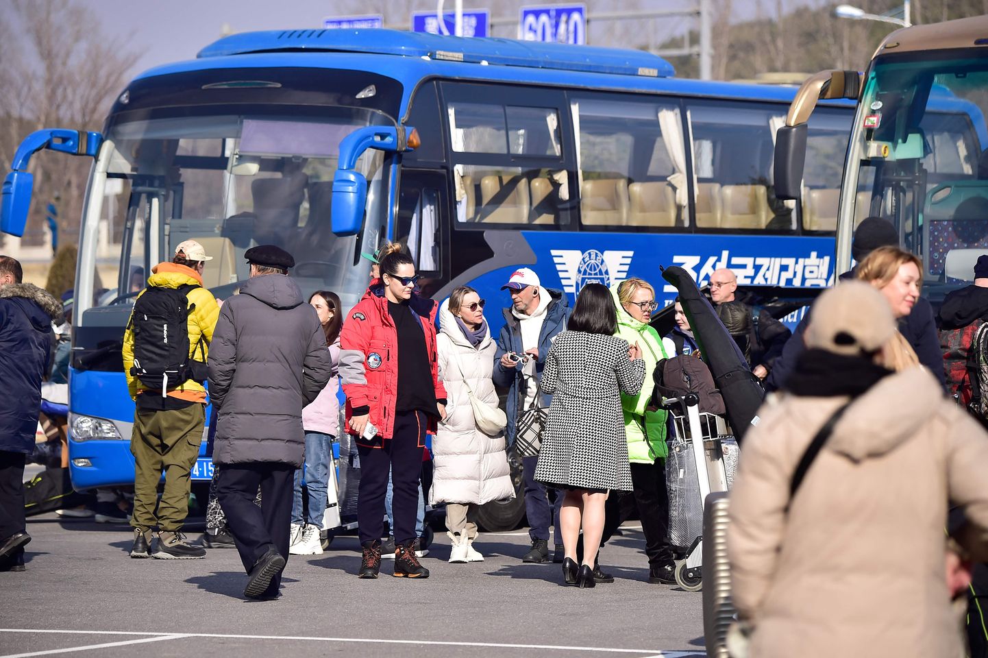 Pyongyangi saabunud esimene rühm turiste Venemaalt.