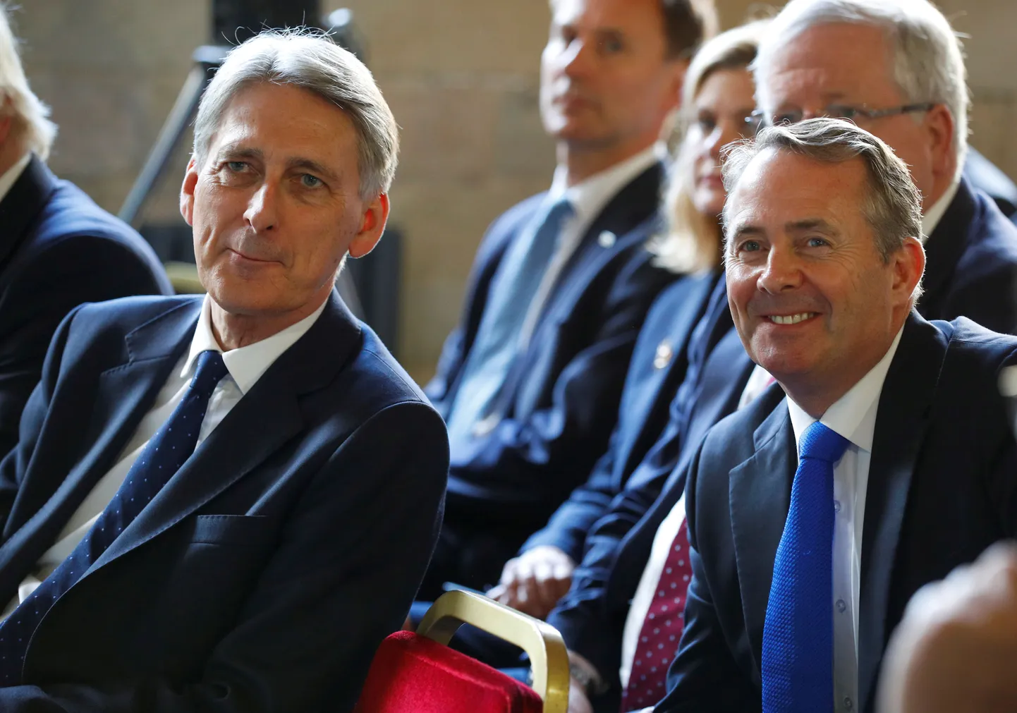 Philip Hammond (vasakul) ja Liam Fox.