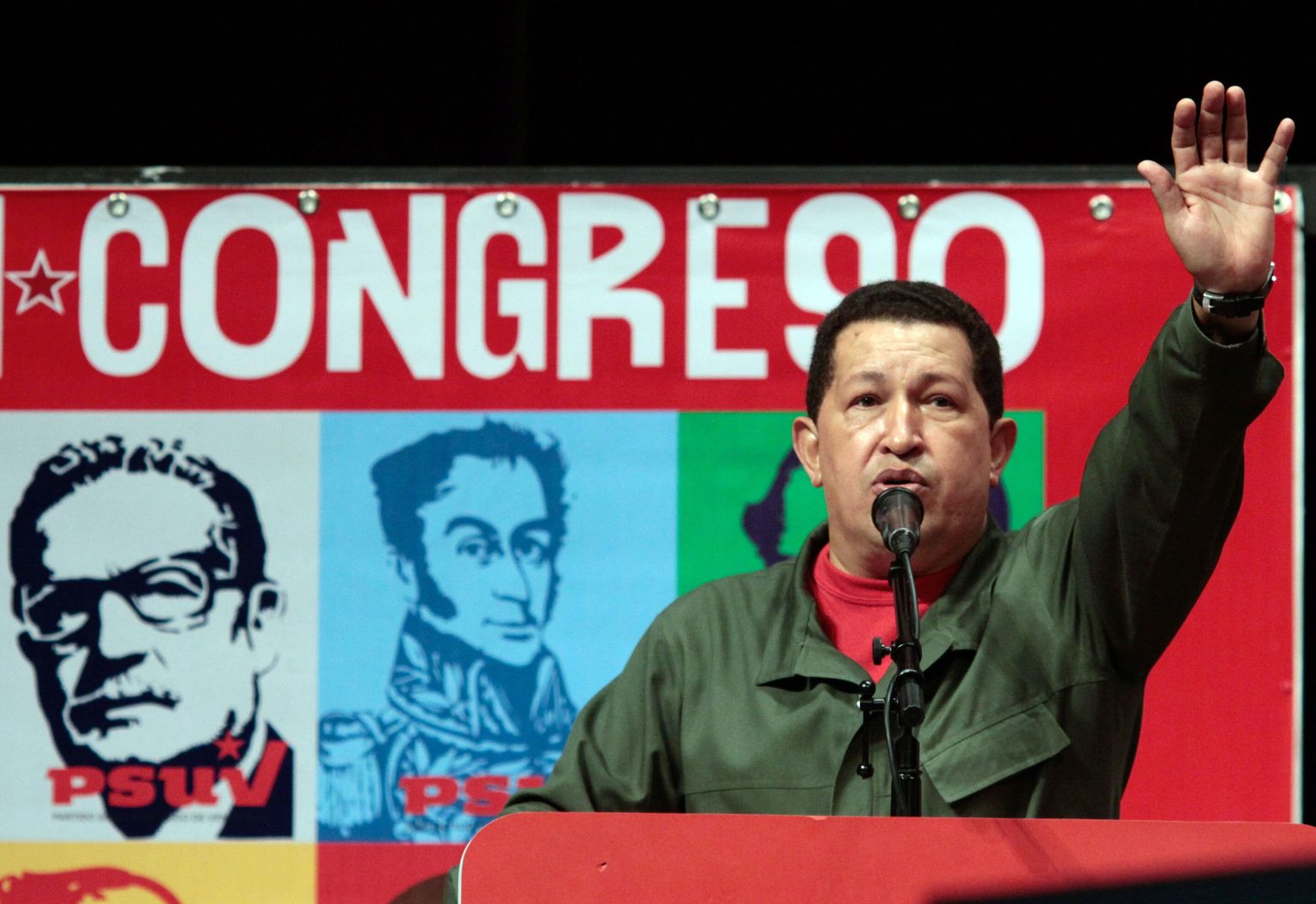 Venezuela president Hugo Chávez.