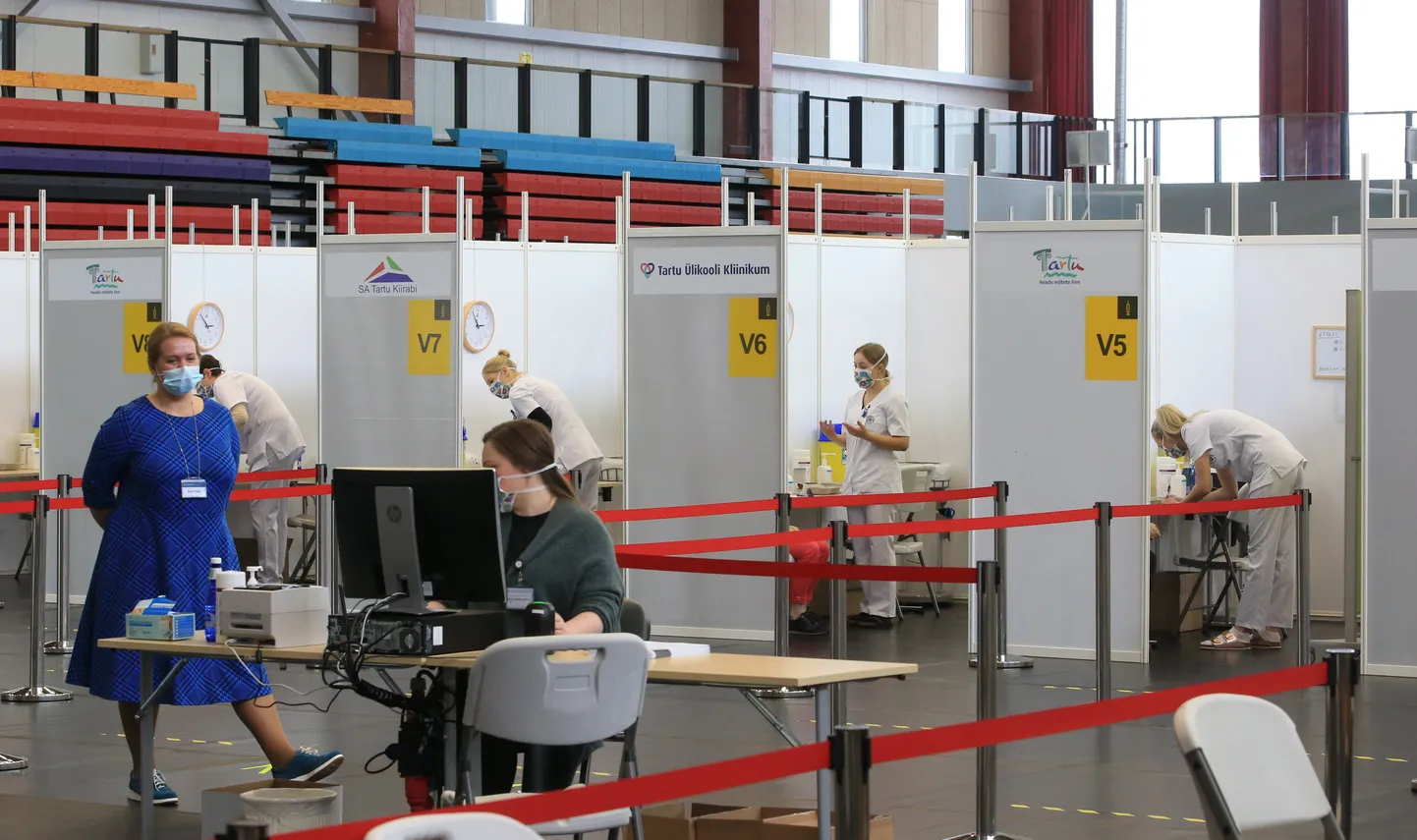 Tartu vaktsineerimiskeskus on töötanud juba kuu aega.