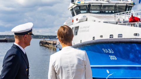 Построен в Эстонии: у Департамента полиции и погранохраны появился новый патрульный корабль