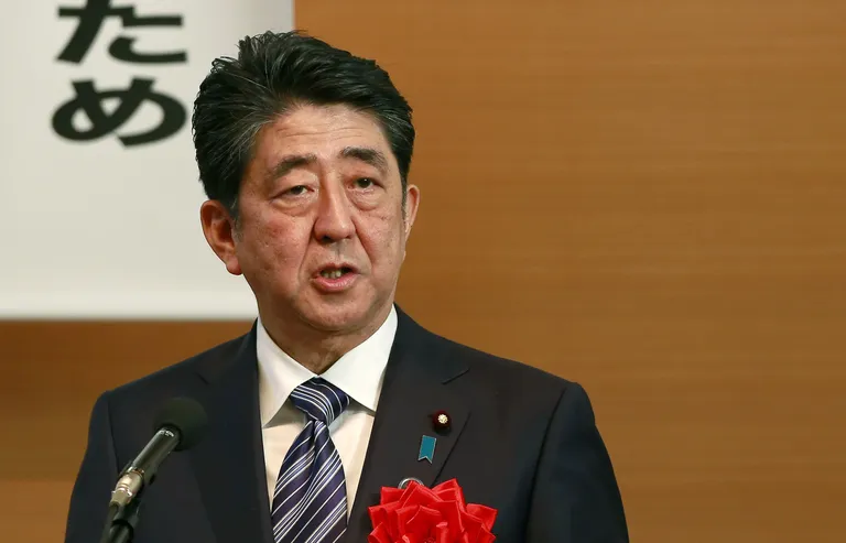 Jaapani peaminister Shinzo Abe. FOTO: Shizuo Kambayashi/AP/Scanpix