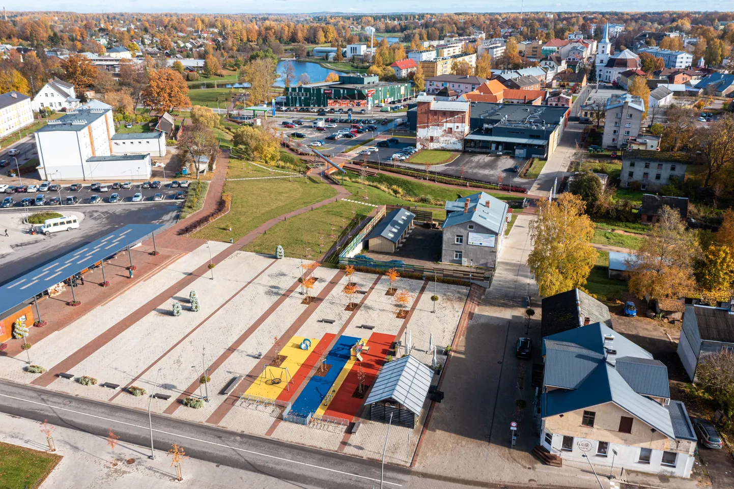 Valga ja Valka linnad Eesti-Läti piiri kokkupuutekohas.