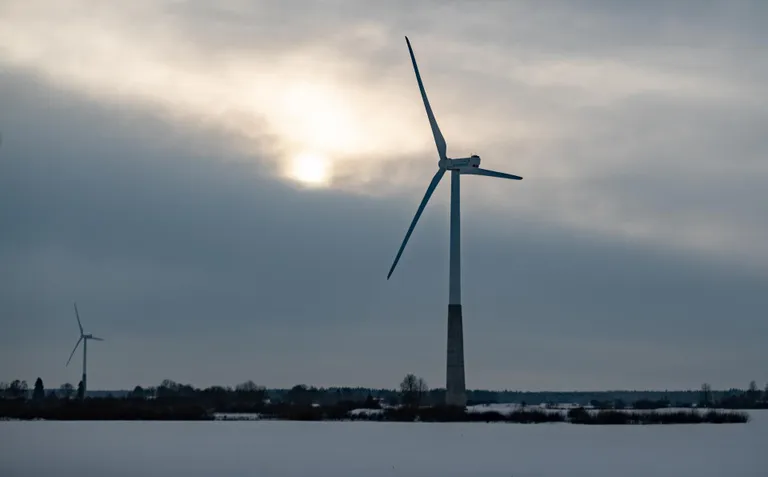 Viru-Nigula, 02.02.2021 Tuuleenergia park Viru-Nigulas, Lääne-Virumaal.