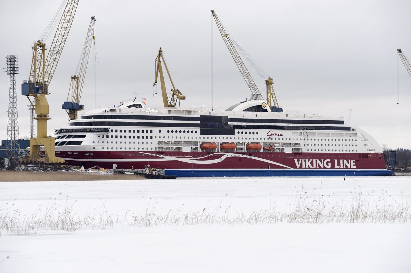 Viking Line'i laev Turu sadamas.