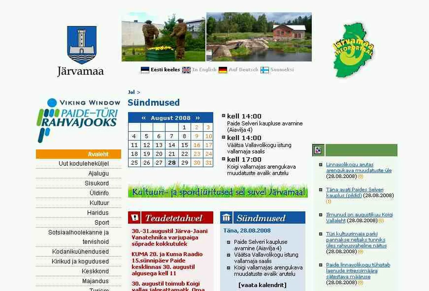 Järva maakonna ametlik koduleht.