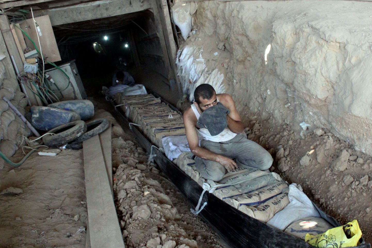 Gaza sektorit ja Siinai poolsaart ühendav tunnel.