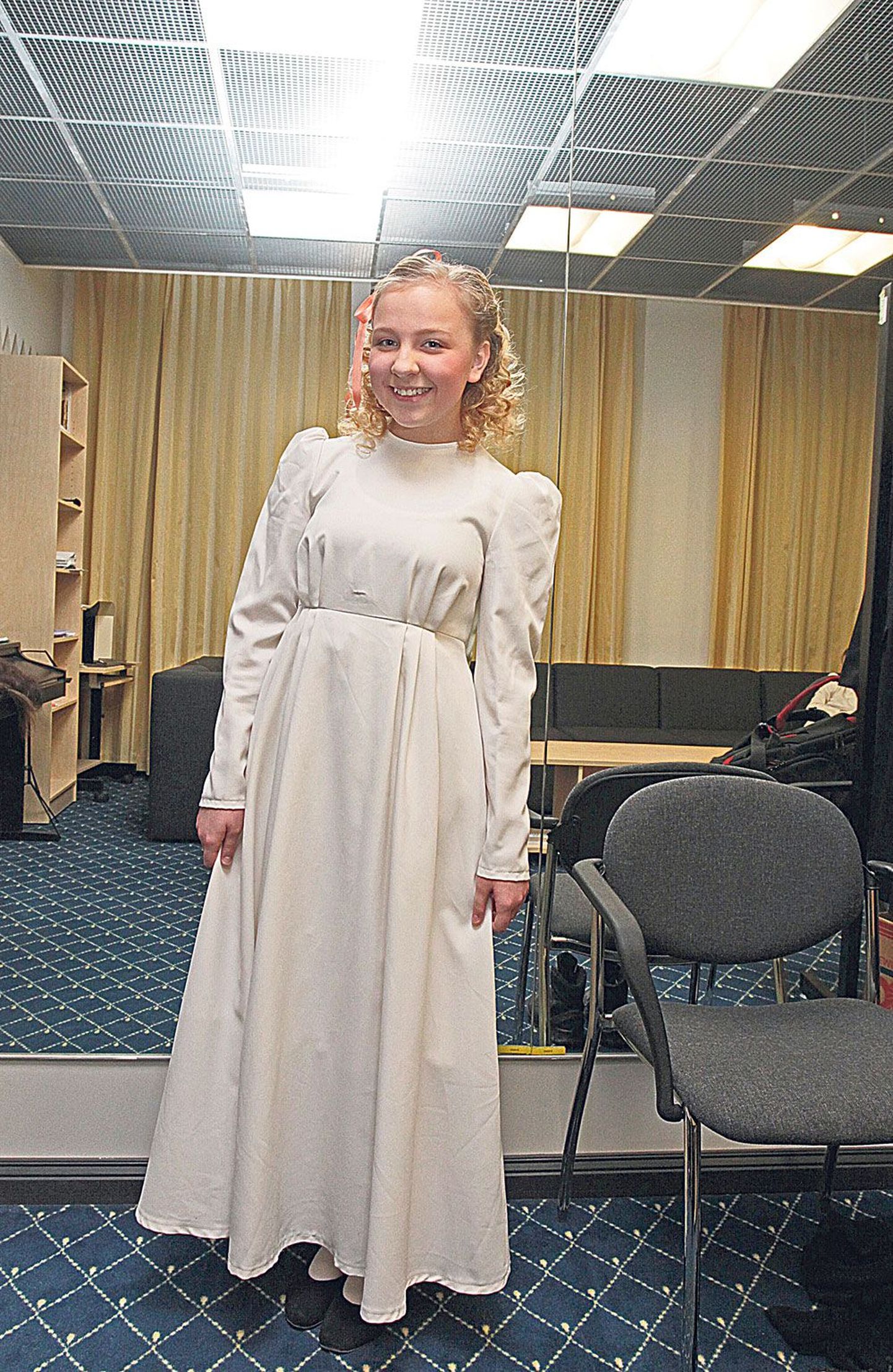 13-aastane Kristiina Raahel Uiga on osalenud kuues Vanemuise lavastuses. Neist viimane on «Fanny ja Alexander», kus ta mängib peretütar Fannyt.