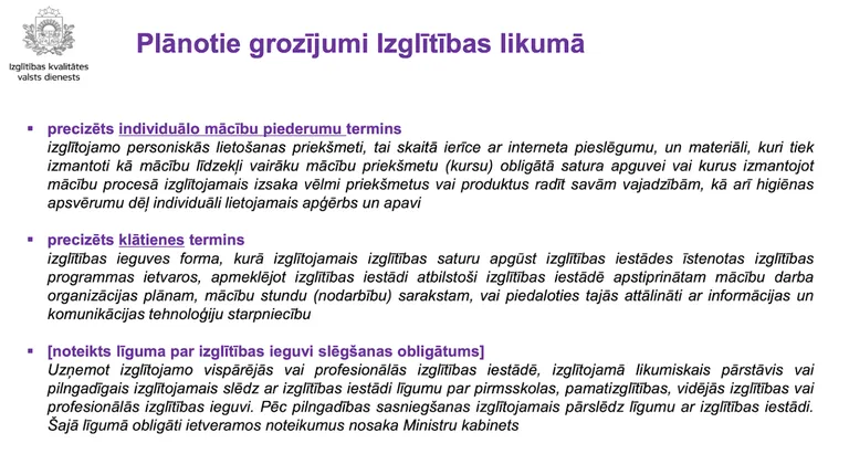 Foto: Slaids no I.Šuplinskas prezentācijas pašvaldībām