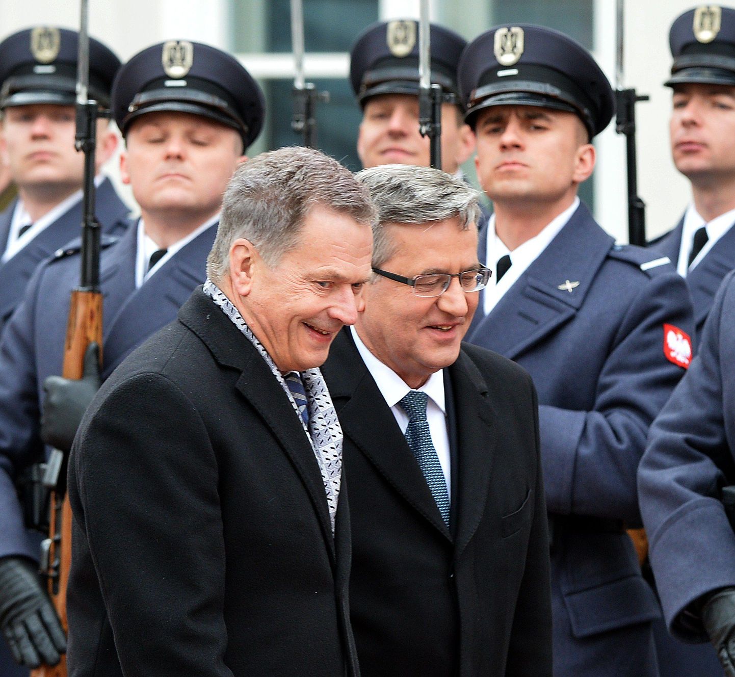 Soome president Sauli Niinistö kohtus Varssavis Poola riigipea Bronislaw Komorowskiga.