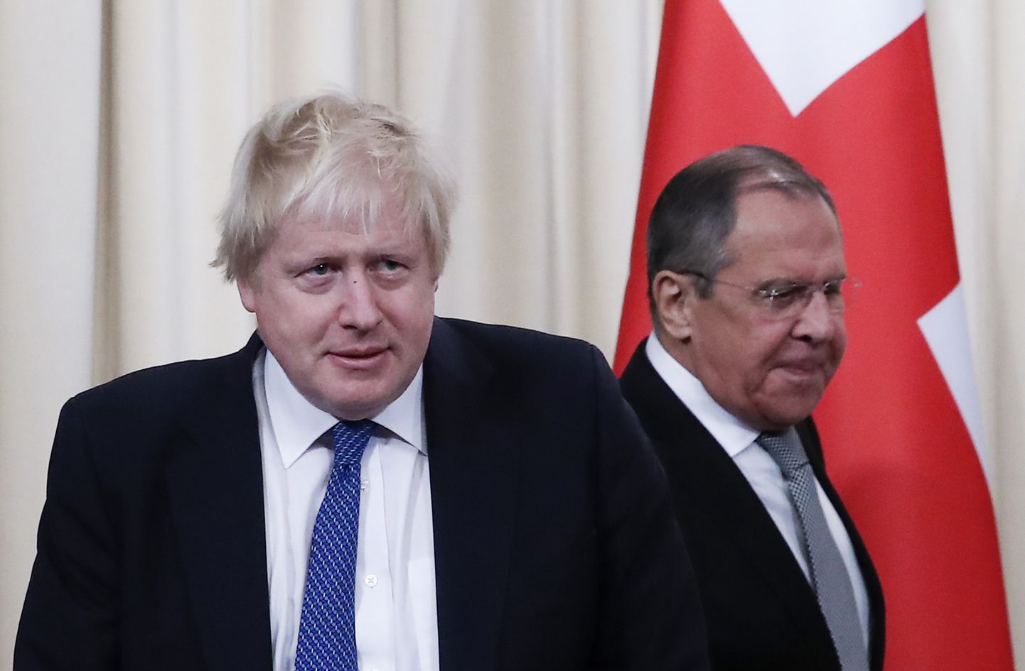 Boris Johnson (vasakul) ja Sergei Lavrov.