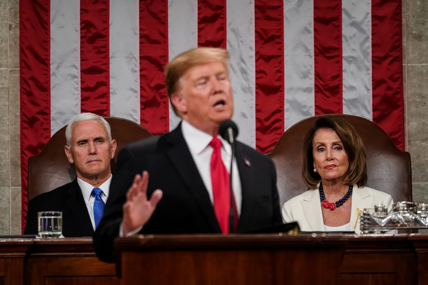 USA president Donald Trump 5. veebruaril kongressis aastakõnet esitamas.