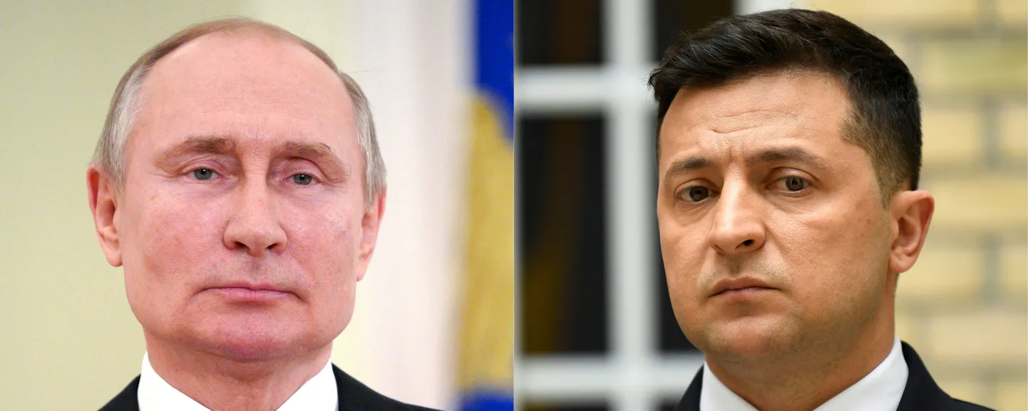 Владимир Путин и Владимир Зеленский.