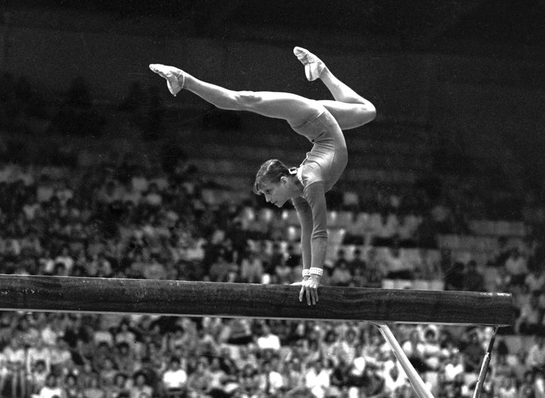 Olga Korbut 1972. aasta Müncheni olümpial.