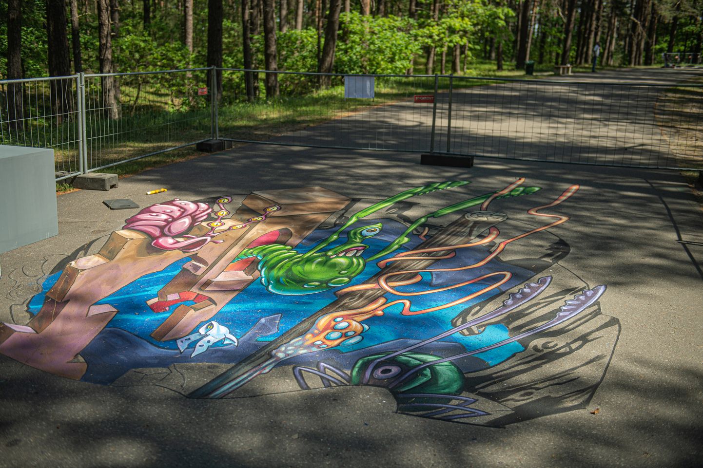 Второй международный фестиваль трехмерного уличного искусства "Рижские иллюзии"