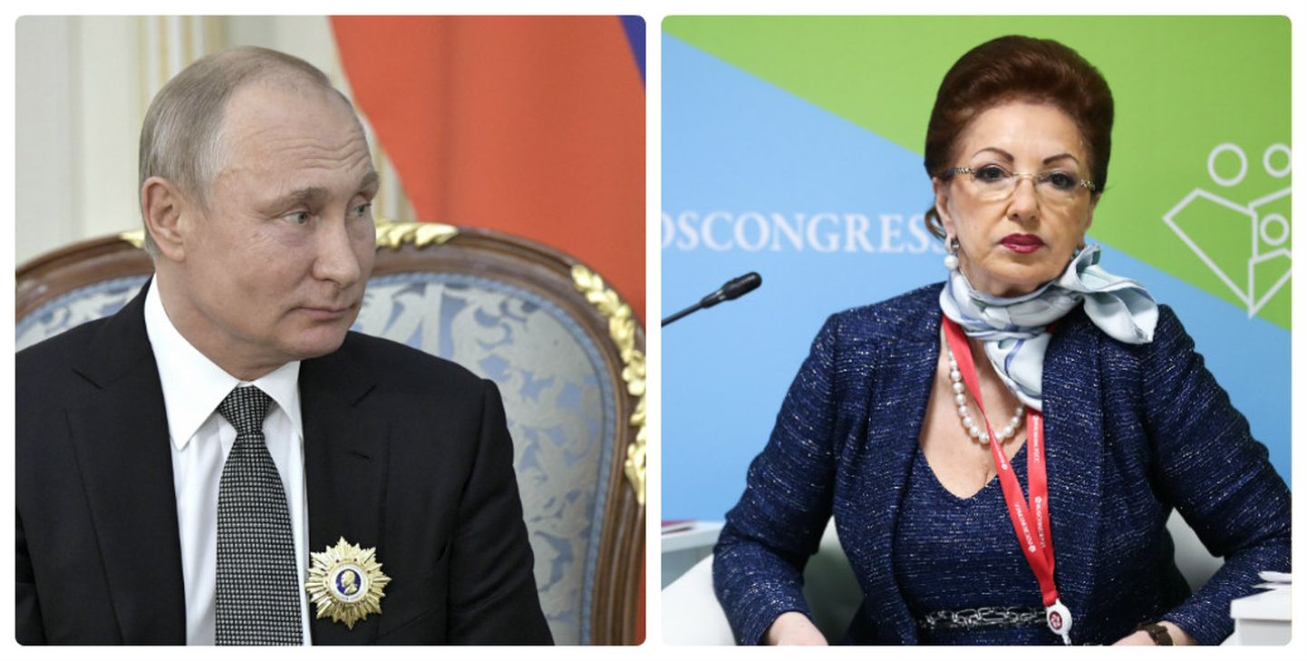 Владимир Путин и Лейла Адомян
