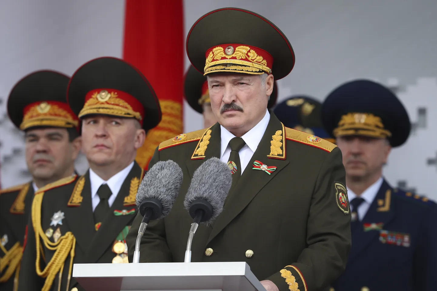 Valgevene autoritaarne liider Aljaksandr Lukašenka.