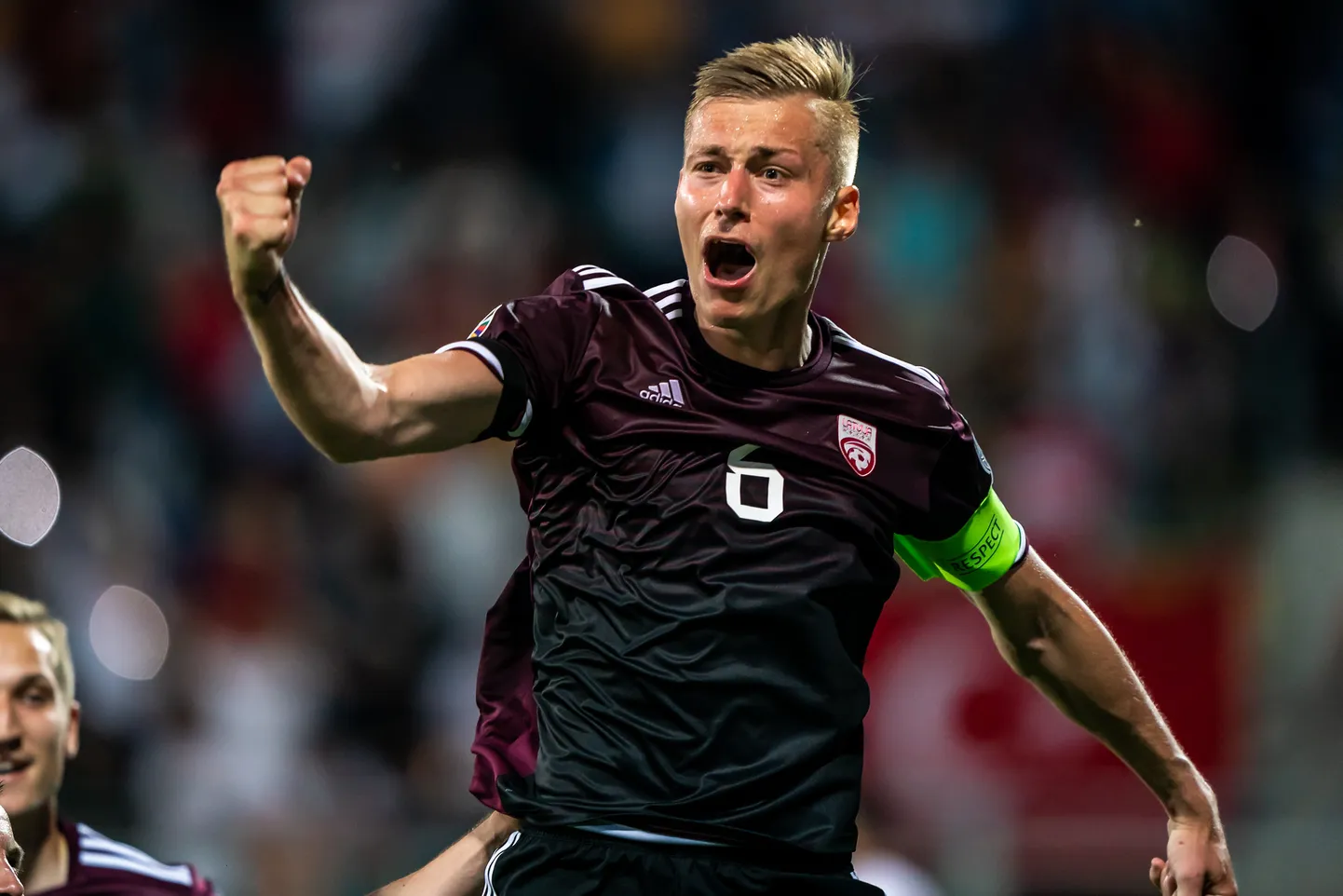 Latvijas futbola izlases kapteinis Kristers Tobers.