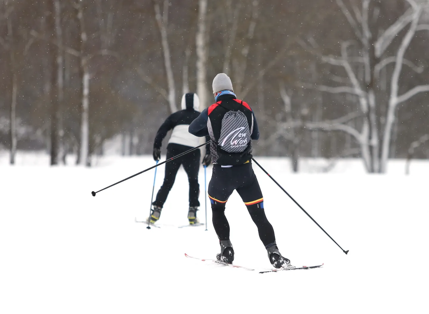 Pildil suuatajad Tähtvere spordipargis.