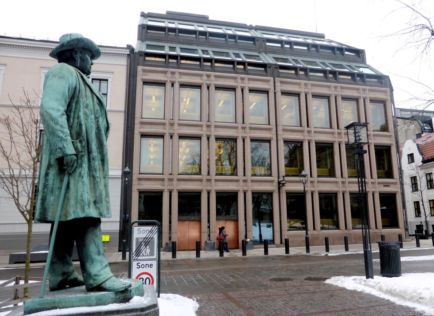Norra keskpank Oslos, kus asub Norra riiklik investeerimisfond.