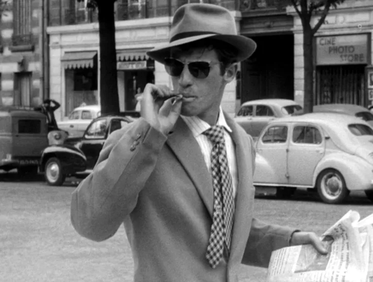Jean-Paul Belmondo filmis «Hingetu»