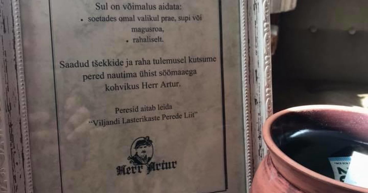Herr Artur kutsub üles head tegema