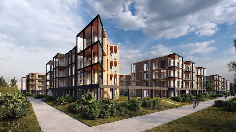 Компанией Arco Vara в сотрудничестве с Департаментом городского планирования Таллинна был проведен архитектурный конкурс, победителем которого стал проект архитектурного бюро Molumba.