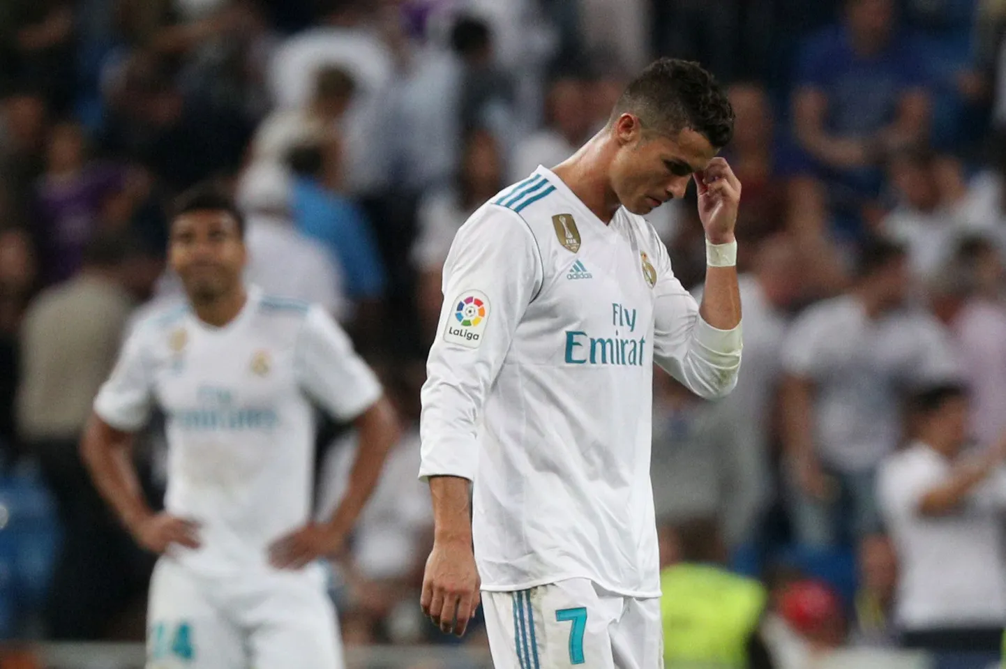 Pettunud Cristiano Ronaldo.
