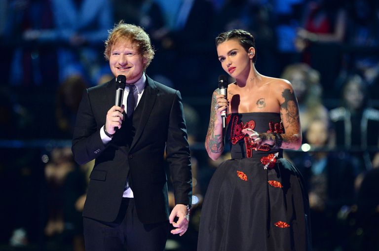 Ed Sheeran ja Ruby Rose/Doug Peters/EMPICS Entertainment